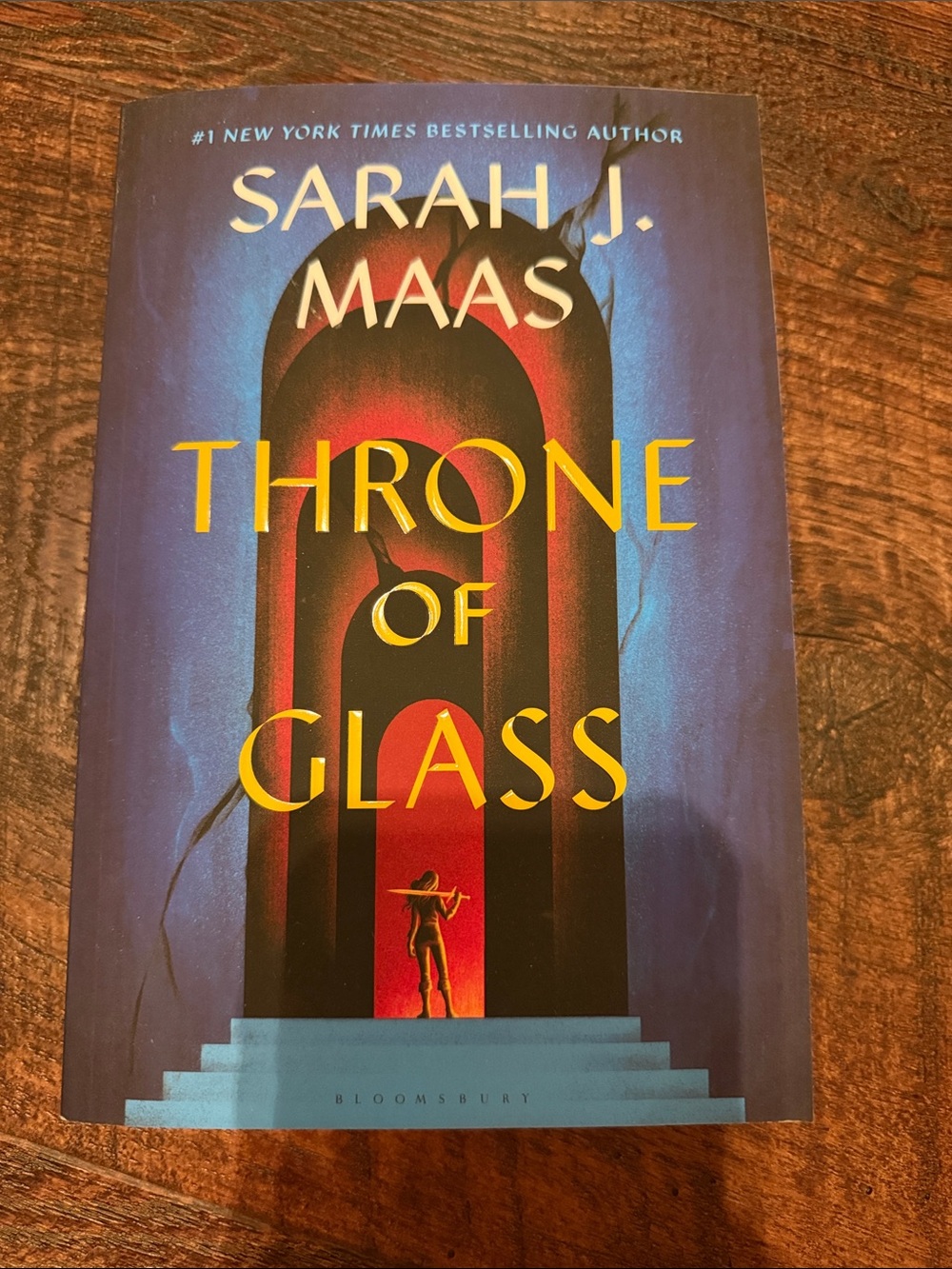 Throne of Glass Paperback - Blue and Gold Back Cover